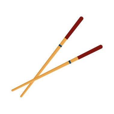 Asya yemek çubukları geleneksel izole edilmiş simge