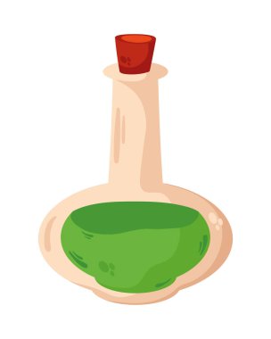 Cadılar bayramı yeşil iksir şişe ikonu