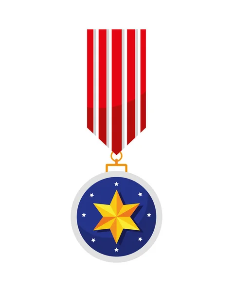 Usa Flag Medal Icon — Stockvektor