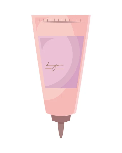 Roze Tube Crème Koreaanse Schoonheid Product — Stockvector