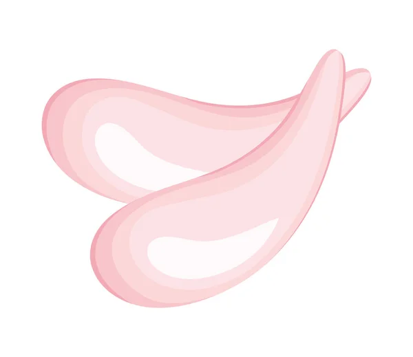 핑크캐러 패치아름다운 고립된 아이콘 — 스톡 벡터