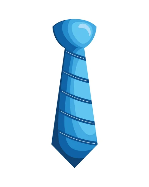 Blue Elegant Neck Tie Icon — Stock Vector