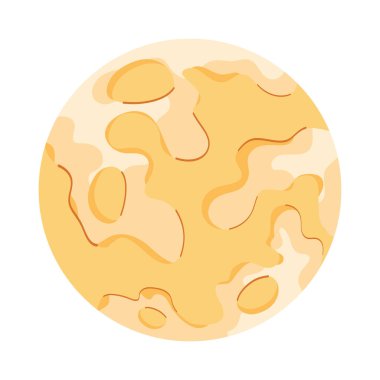 uzay dolunayı uydusu izole edilmiş simgesi