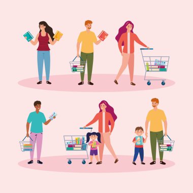 Okul malzemesi alan aileler