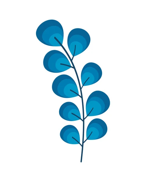 Ветви Голубыми Листьями — стоковый вектор