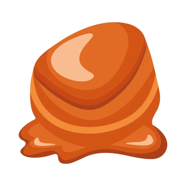 Dulce Caramelo Snack Delicioso Icono — Archivo Imágenes Vectoriales