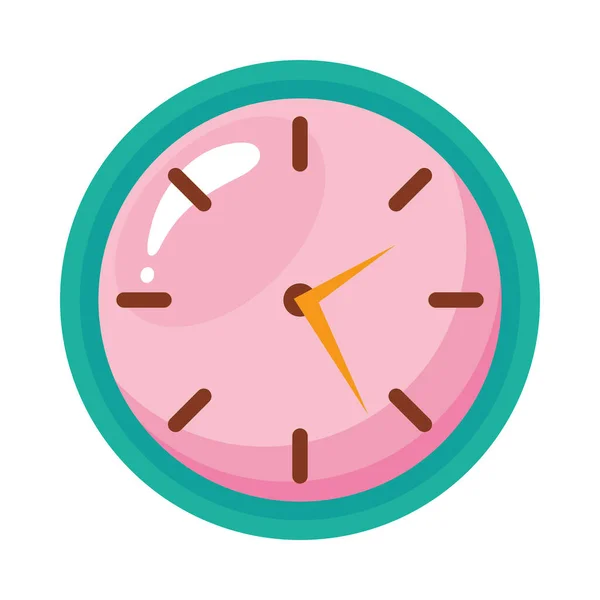 Reloj Tiempo Rosa Icono Del Dispositivo — Vector de stock