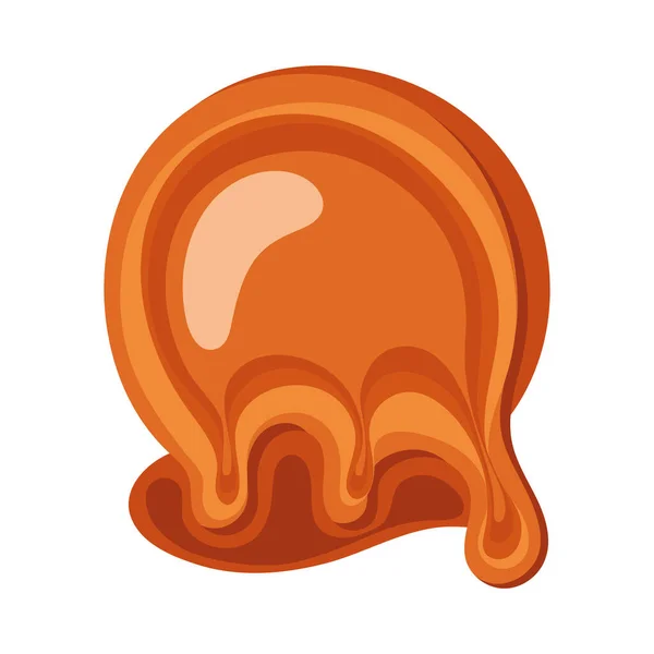 Sweet Caramel Ball Delicious Icon — Stock Vector