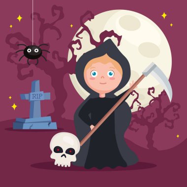 Küçük Azrail posterli Cadılar Bayramı