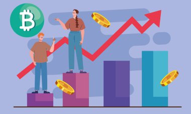 istatistik çubuklarında bitcoin olan çift