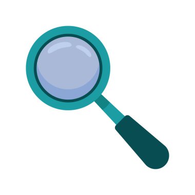 büyüteç arama simgesi izole edildi