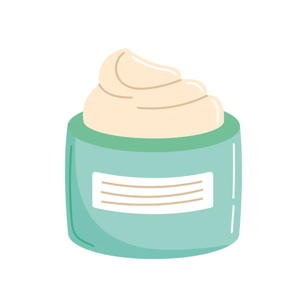 Cream Pot Cosmetic Product Icon — Stockvektor