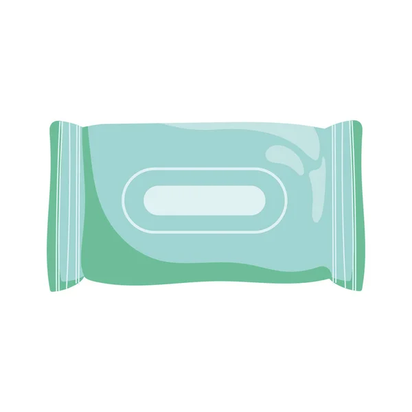 Feuchttücher Verpacken Kosmetisches Symbol — Stockvektor