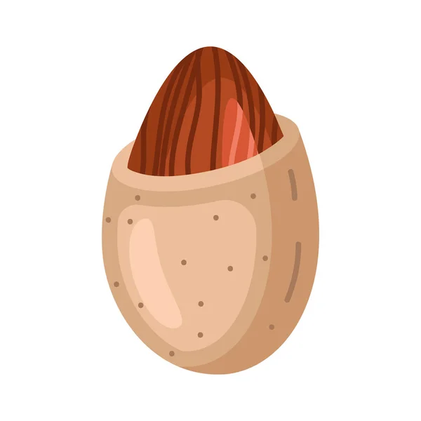 Semilla Almendra Icono Del Producto — Vector de stock