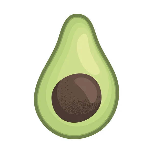 Verse Avocado Plantaardige Biologische Voeding — Stockvector