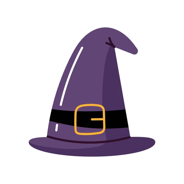 Halloween Witch Hat Accessory Icon — стоковый вектор
