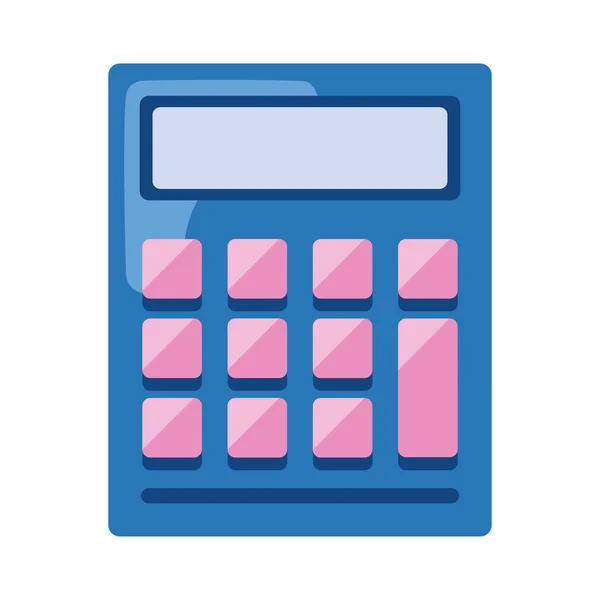 Kalkulator Matematyczne Urządzenie Ikona Cyfrowa — Wektor stockowy