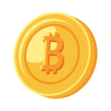 Altın Bitcoin şifreleme para birimi simgesi