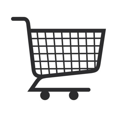 alışveriş sepeti Pazar izole simgesi