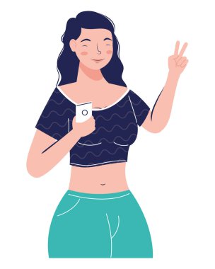 Akıllı telefon aygıtı kullanan kadın