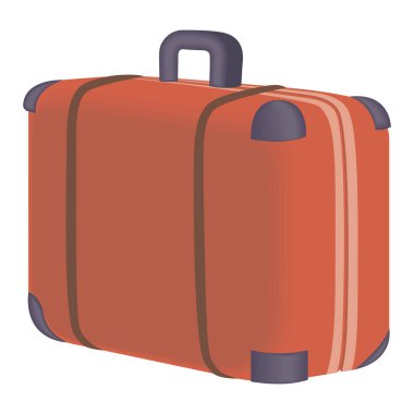 seyahat valizi aksesuar simgesi izole