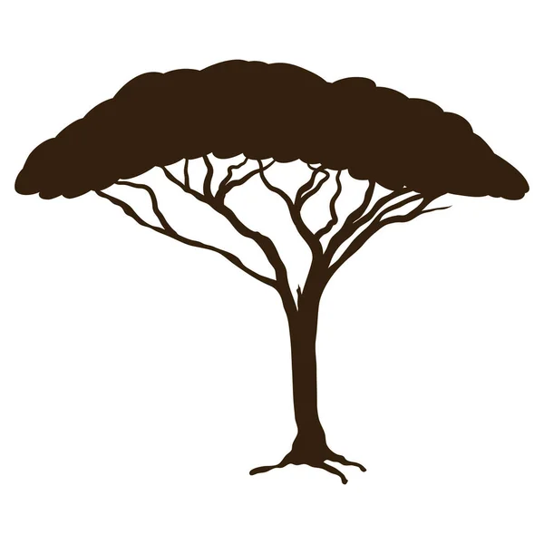 Tree Forest Silhouette Style Icon — Stock Vector