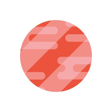 kırmızı daire geometrik cam şekil simgesi