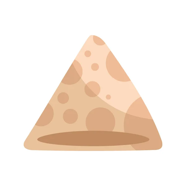 Háromszög Tortilla Élelmiszer Összetevő Ikon — Stock Vector