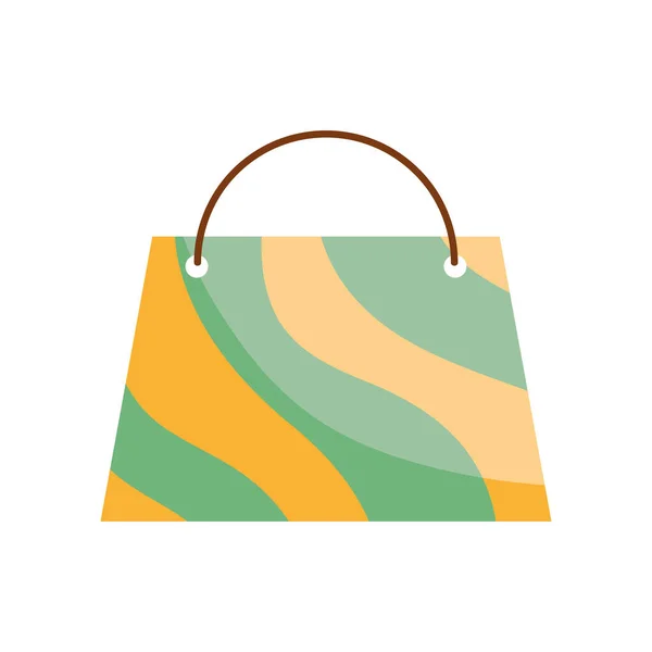 Green Shopping Bag Handle Icon — Stockvektor