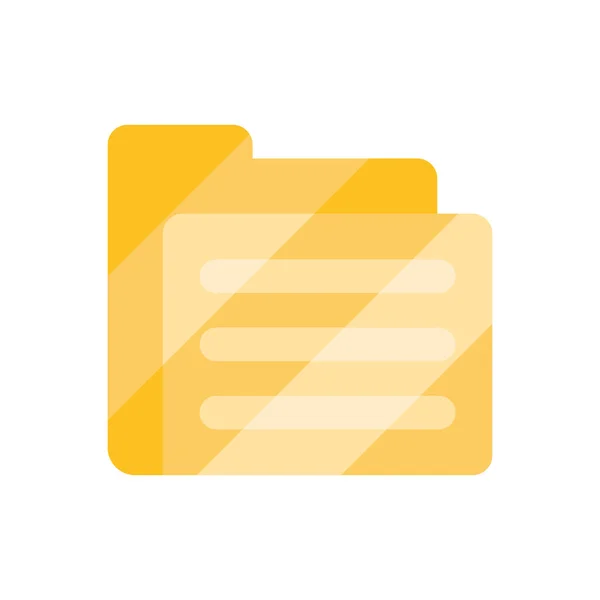 Cartella File Glassmorphism Style Icon — Vettoriale Stock