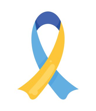 Kurdele kampanya simgesinde ukraine bayrağı