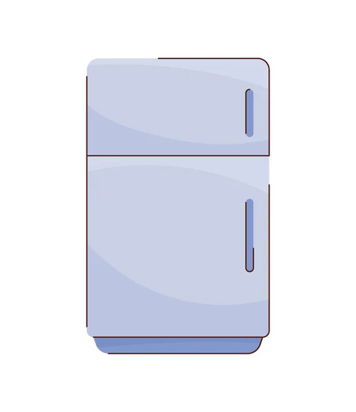 Kylskåp Apparat Hem Isolerad Ikon — Stock vektor