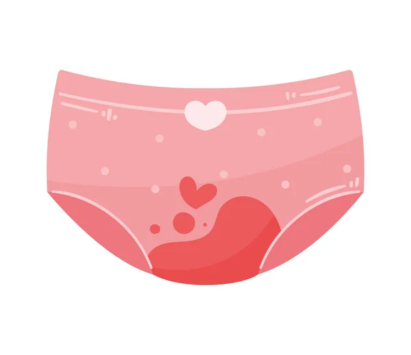 Panty Con Icono Menstruación Femenina — Archivo Imágenes Vectoriales