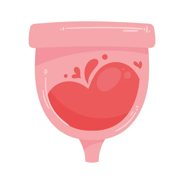 Menstruatiecup Vrouwelijk Accessoire Icoon — Stockvector