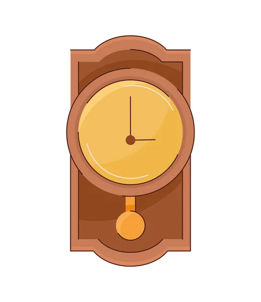 Reloj Péndulo Icono Muebles Para Hogar — Vector de stock