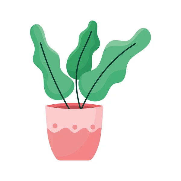 Houseplant Red Pot Icon — Image vectorielle