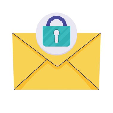 asma kilit güvenlikli zarf e- postası