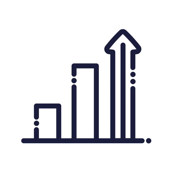 Statisztikai Sáv Infografikai Információs Ikon — Stock Vector