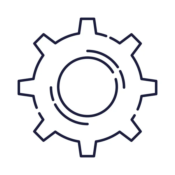 Gear Cog Setting Machine Icon — Archivo Imágenes Vectoriales