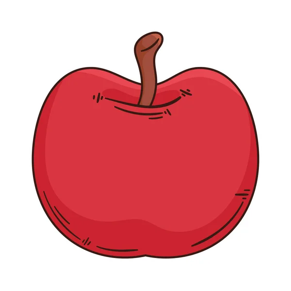 Jablko Čerstvé Ovoce Zdravá Ikona — Stockový vektor