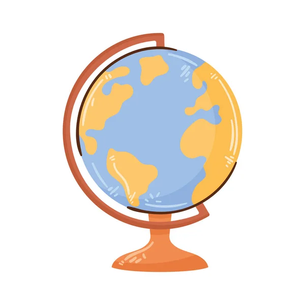 World Earth Map Supply Icon — Wektor stockowy