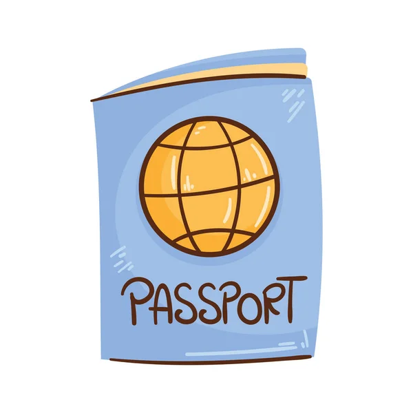 Passport Document Travel Earth Planet — 스톡 벡터