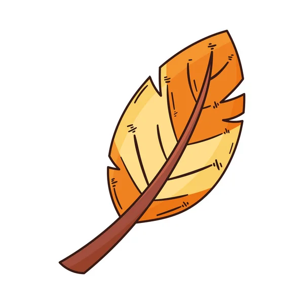 Laub Ikone Des Herbstes Lassen — Stockvektor