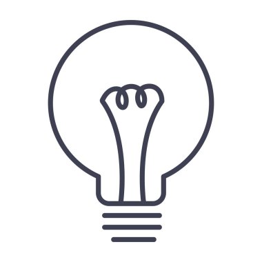 ampul ışığı fikir çizgisi biçimi