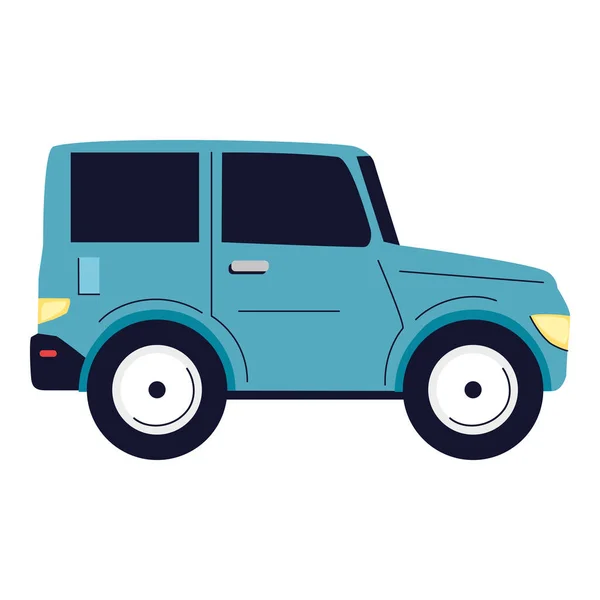Blå Pickup Bil Mockup Ikon — Stock vektor