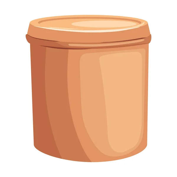 Cilinder Pot Take Away Mockup — Vettoriale Stock