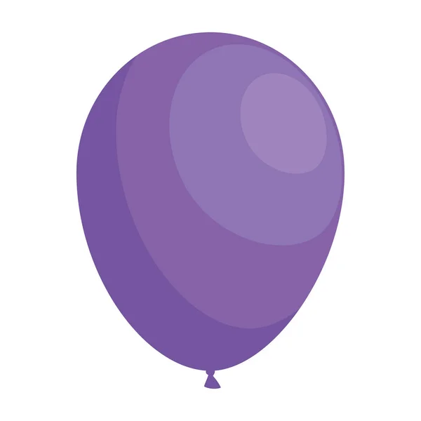 Globo Púrpura Helio Icono Flotante — Vector de stock