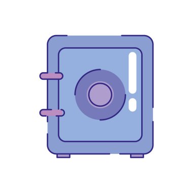 Güvenli güvenlik kutusu bankacılık simgesi