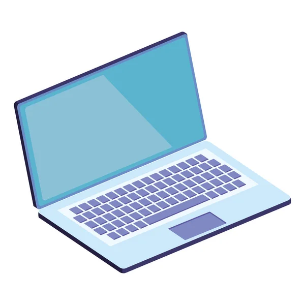Przenośna Technologia Izometryczna Laptopa — Wektor stockowy