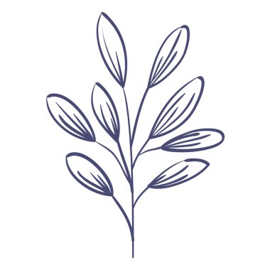 Yaprak çizim biçimli dal